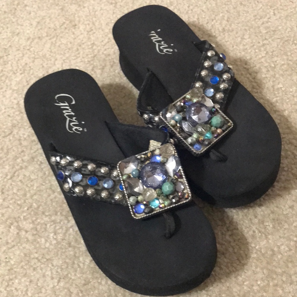 Gracie jeweled sandals